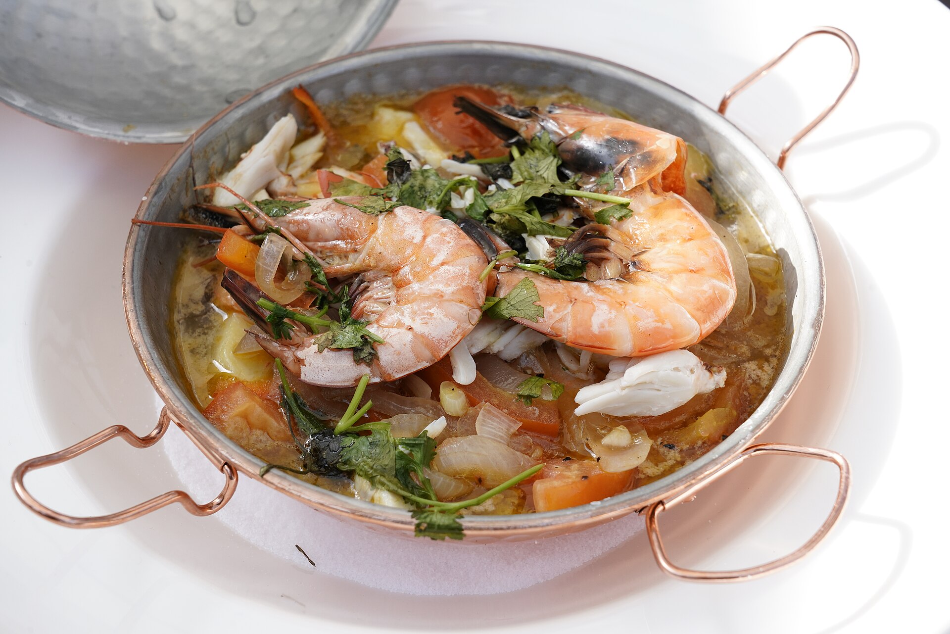 Cataplana i kopparpanna